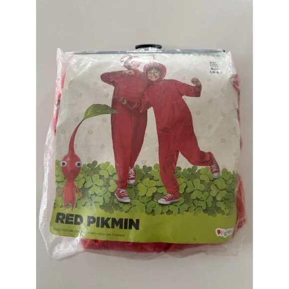 Disguise Kids Classic Pikmin Red Pikmin Jumpsuit Costume Small 4-6 - Picture 3 of 13